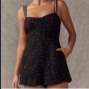 Embellished
Tweed Romper